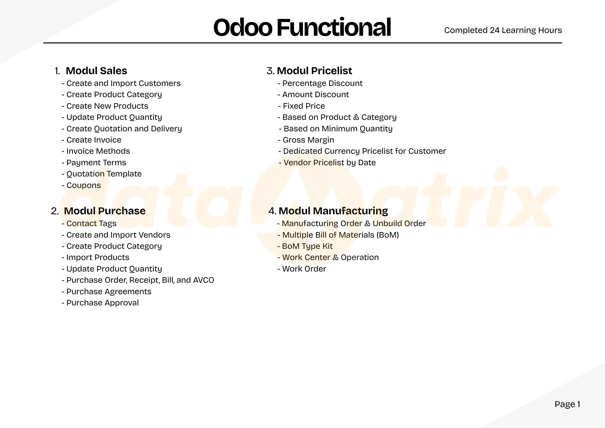 odoo functional training day 1